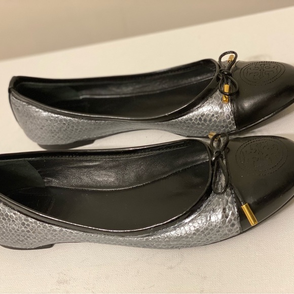 Tory Burch Verbena ballets flat snakeskin pattern women’s slip on shoes size 8.5 - Picture 9 of 9